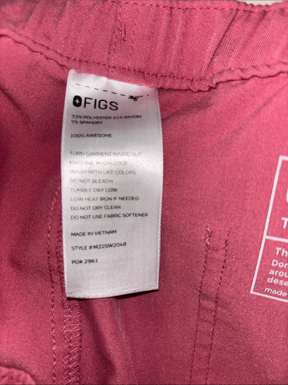 Figs quartz? Cairo straight leg cargo scrub pants XL